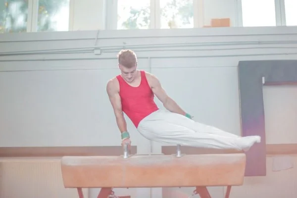 male gymnast competition